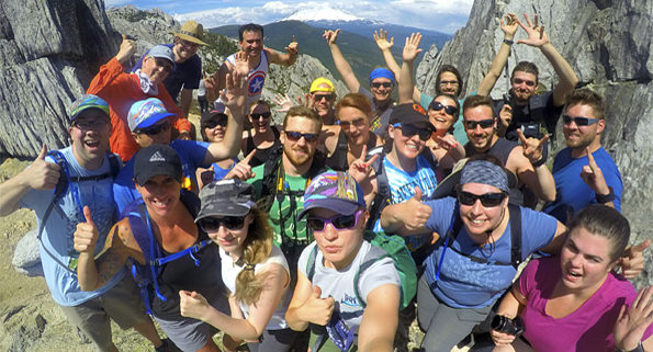 Hiking with Rushmore at Castle Crags California